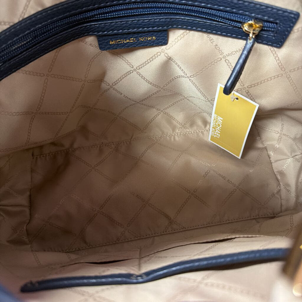 Michael Kors Amy Hobo Canvas Braided Rope Handle