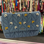 Kate Spade Briar Lane Quilted Denim Emelyn Flower Applique