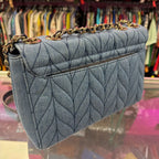 Kate Spade Briar Lane Quilted Denim Emelyn Flower Applique