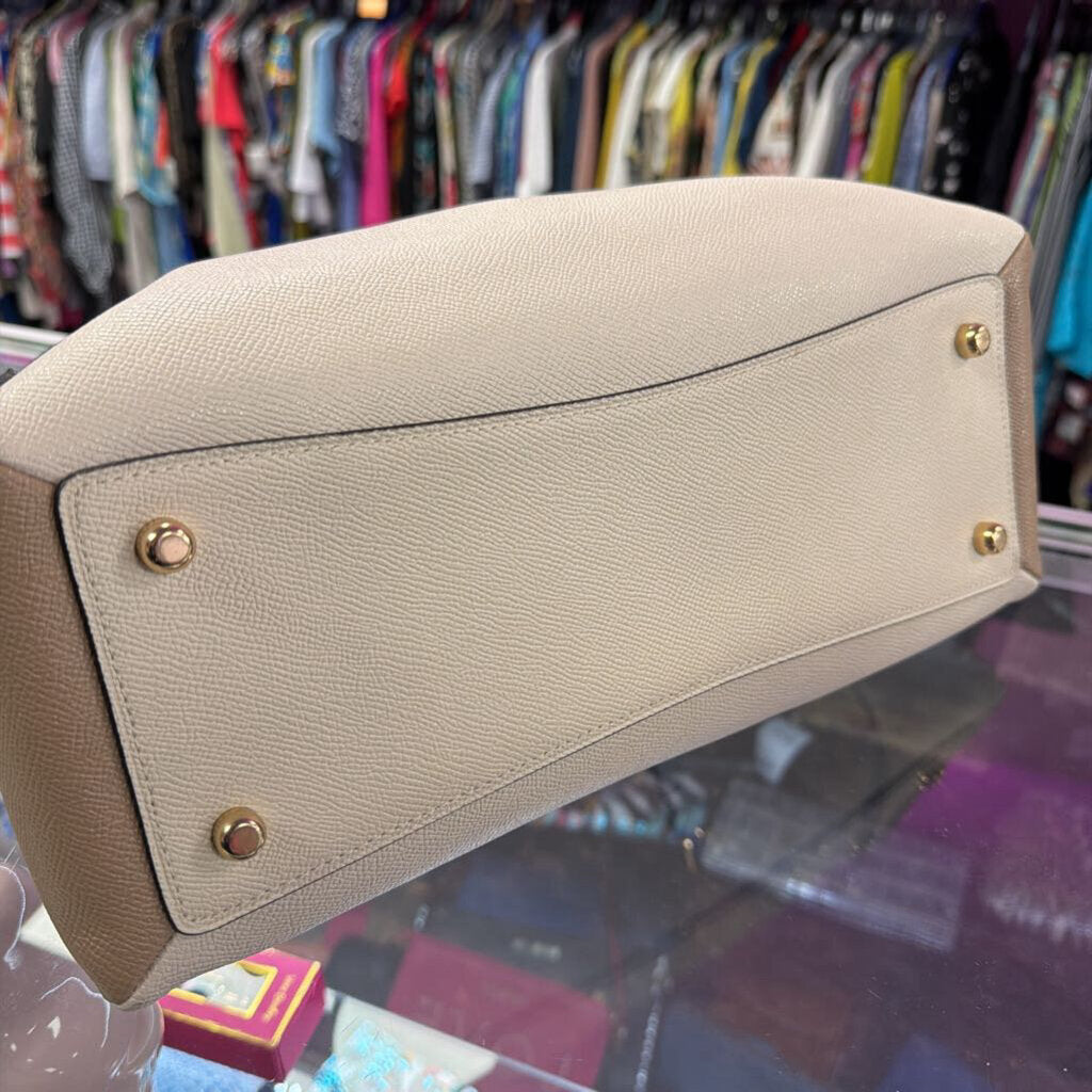 Coach Lillie Carryall Colorblock Saffiano Satchel