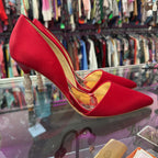 9 Badgley Mischka Karma Pumps Satin Pointed Heel