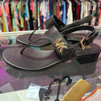 9 Michael Kors Jilly Flat Sandals T Strao MK Logo Sandal