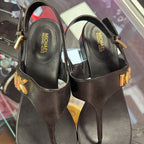 9 Michael Kors Jilly Flat Sandals T Strao MK Logo Sandal