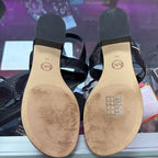 9 Michael Kors Jilly Flat Sandals T Strao MK Logo Sandal