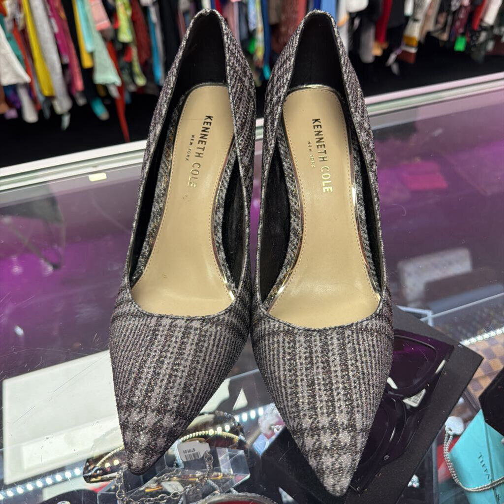 9 Kenneth Cole Romi Houndstooth Glitter Pumps