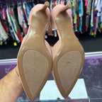 9 Calvin Klein Gloria D'Orsay Pumps Ribbed Finish Heel
