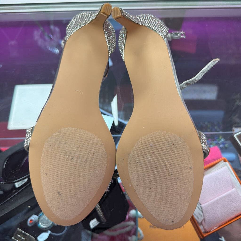 9 Steve Madden Illumine-R Sandals Crystal Encrusted