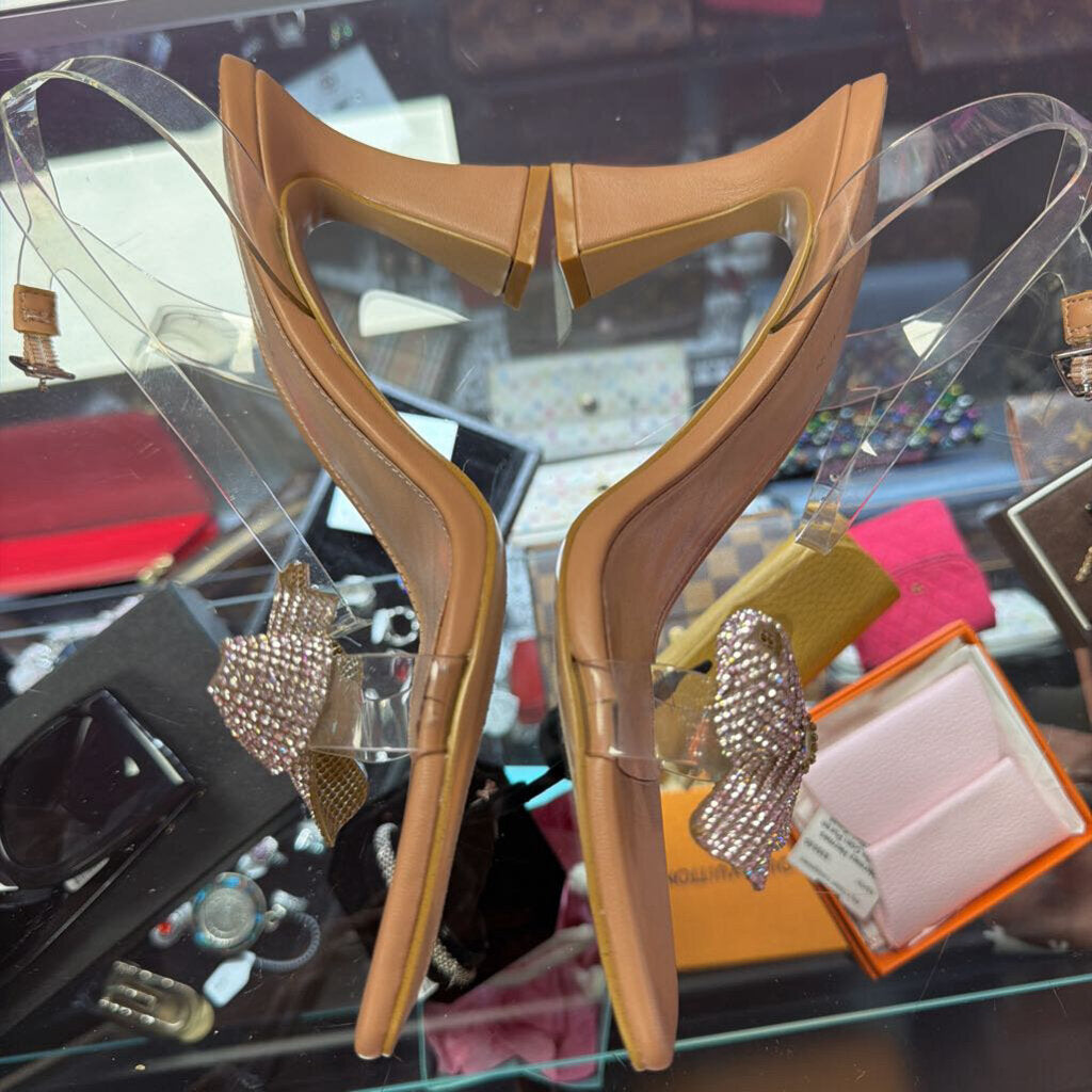 9 BCBG Relso Sandal Rhinestone Bow Detail