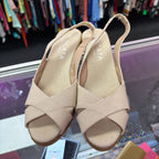 9 Viscata Llansa Canvas Slingback Espadrille Wedge Sandal