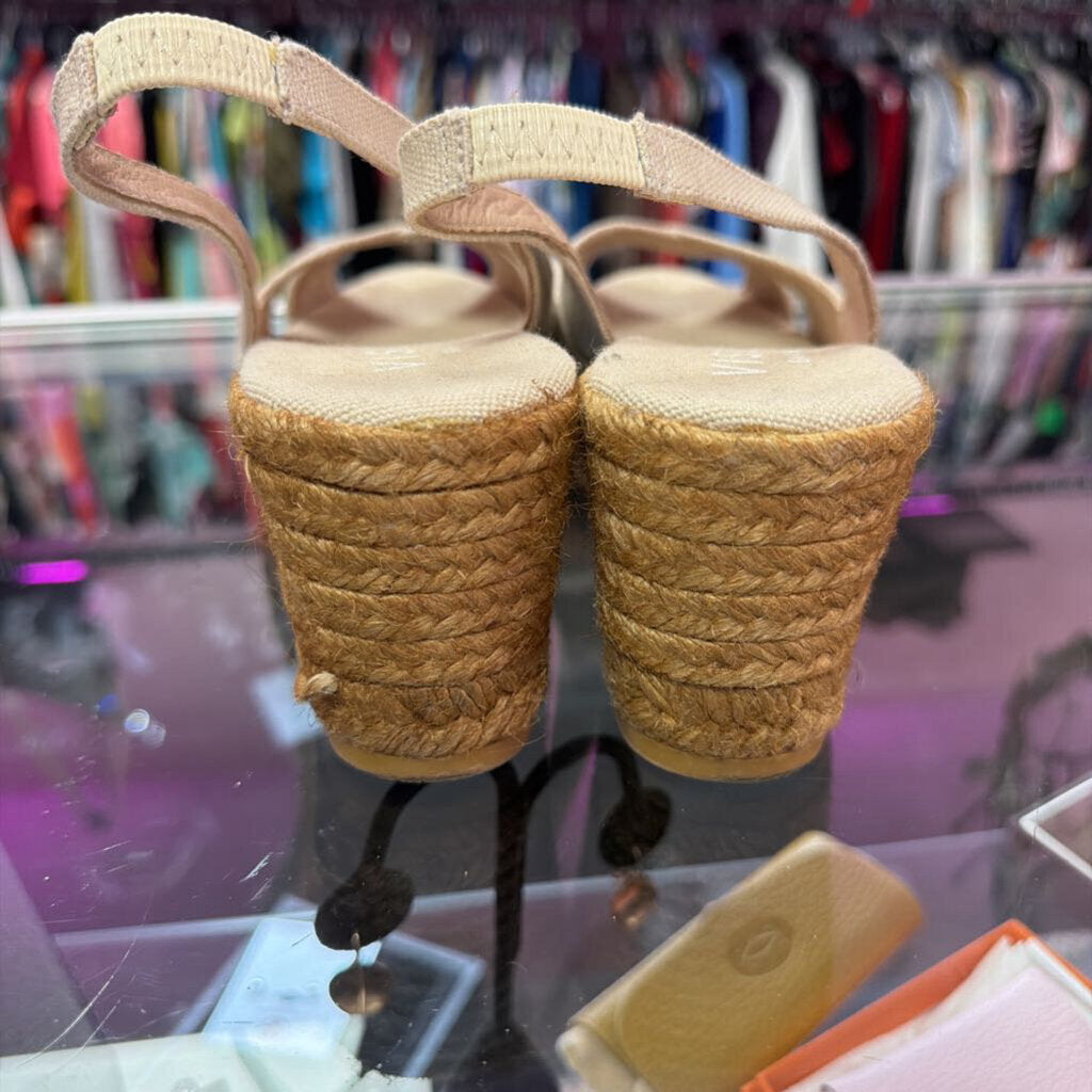 9 Viscata Llansa Canvas Slingback Espadrille Wedge Sandal