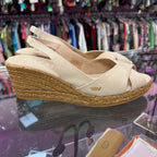 9 Viscata Llansa Canvas Slingback Espadrille Wedge Sandal