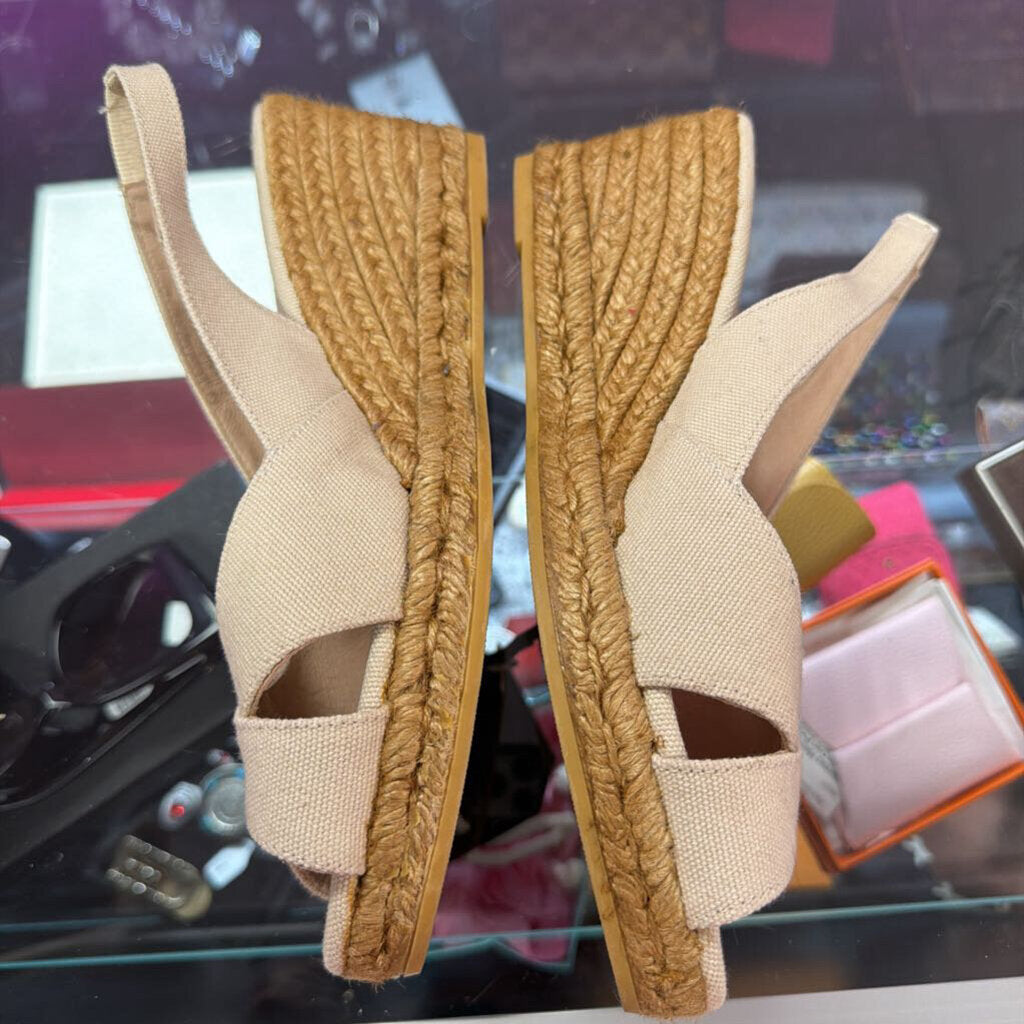 9 Viscata Llansa Canvas Slingback Espadrille Wedge Sandal