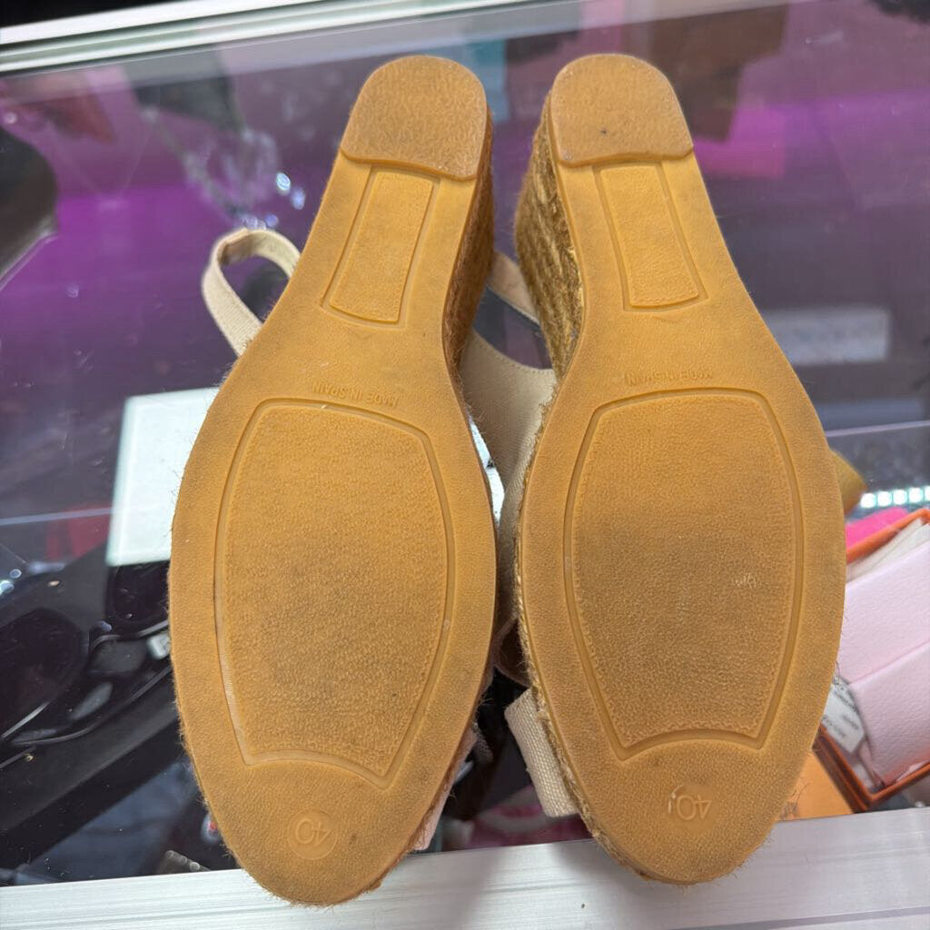 9 Viscata Llansa Canvas Slingback Espadrille Wedge Sandal