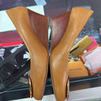 9 Tory Burch Pebbled Leather Wedge Pump