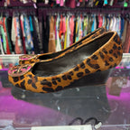 9 Tory Burch Animal Print Calf Hair Wedge Pump