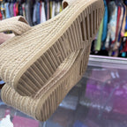 9 MIA Canvas Ankle Strap Espadrille Wedge Sandal