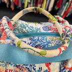Vera Bradley Travel Duffle Coastal Sea Life Pattern Anchors Sea Turtles