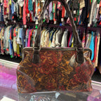 Patricia Nash Rora Frame Satchel in Golden Rustic Forrest As with Wallet