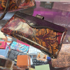 Patricia Nash Rora Frame Satchel in Golden Rustic Forrest As with Wallet