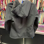 M L/S solid z/f jacket w/hood