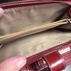 Sendefn RFID Blocking Leather Brown Clutch Wallet Long Purse Large Capacity
