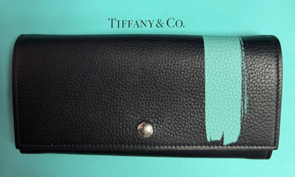Tiffany & Co Brushstroke Continental Flap Wallet
