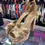 10 Sam Edelman Kori Platform Velvet Chunky Ankle Strap Heel