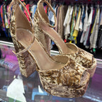 10 Sam Edelman Kori Platform Velvet Chunky Ankle Strap Heel
