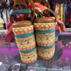 10 Kurt Geiger London Chelsea Scarf Woven Rope Colorful Platform Suede Detail Sandals