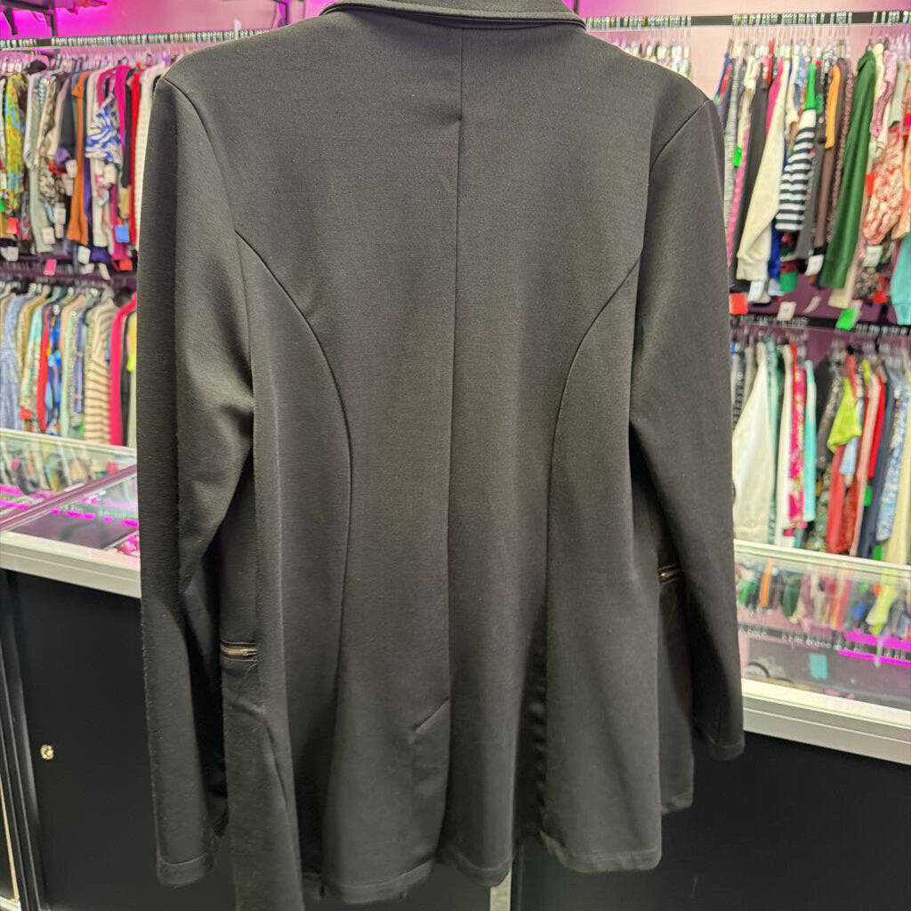 Md LS OF Zipper Pocket Detail Blazer