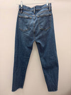 00 solid denim jeans w/button fly