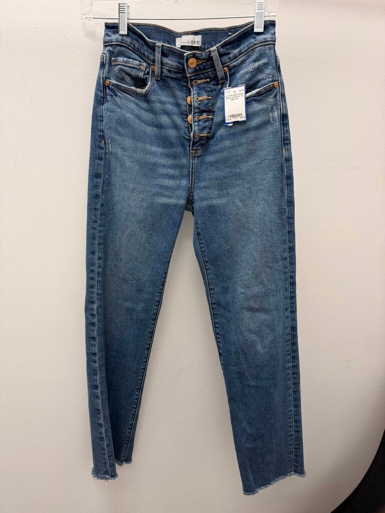 00 solid denim jeans w/button fly