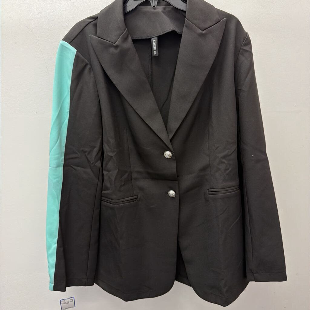 2XL LS BF Solid Blazer