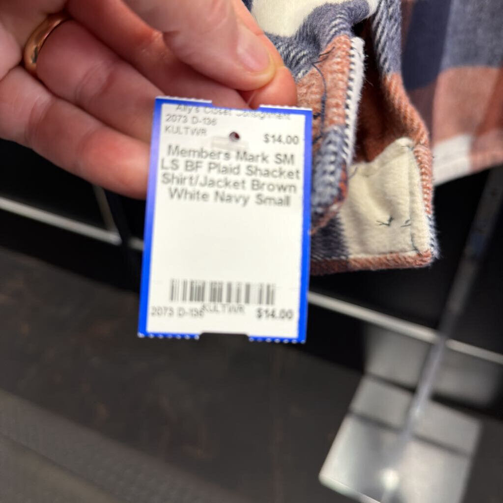 SM LS BF Plaid Shacket Shirt/Jacket