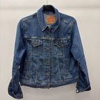 XL Levis Denim Trucker Jacket 90s-00s Stamped Bitton Side Pockets