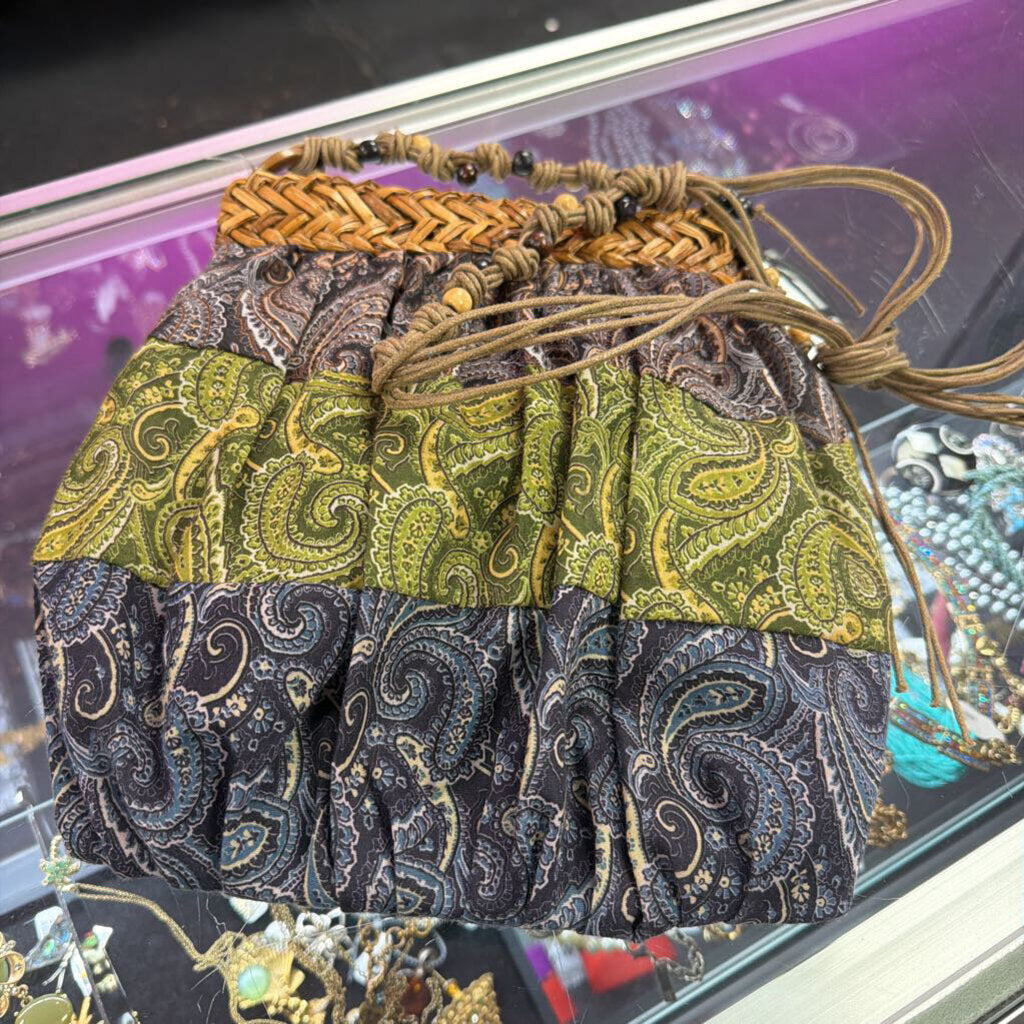 Sun n Sand Boho Braided Handle Scarf Bag