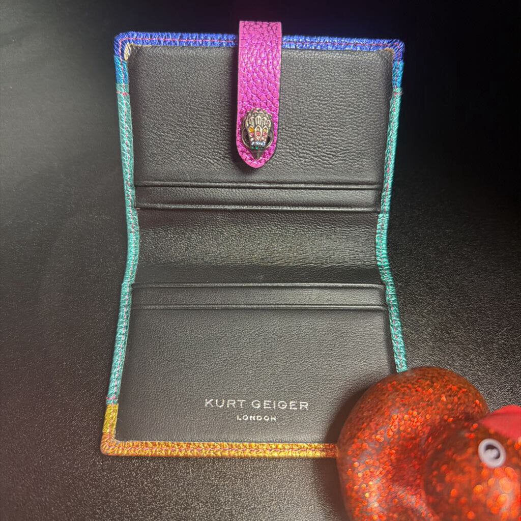 Kurt Geiger Metallic Shimmer Rainbow Id Card Holder