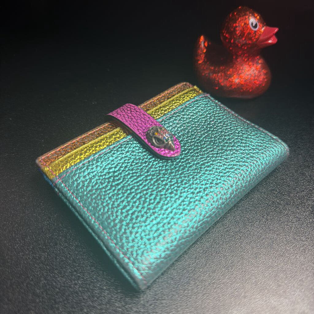 Kurt Geiger Metallic Shimmer Rainbow Id Card Holder
