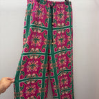 LG Tropical Palm Tree Drawstring Geo Pat Pant