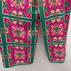 LG Tropical Palm Tree Drawstring Geo Pat Pant