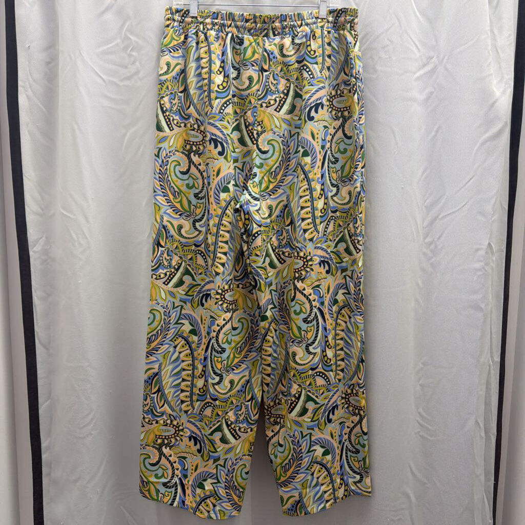 LG Paisley Wide Leg Drawstring Pant