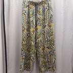 LG Paisley Wide Leg Drawstring Pant