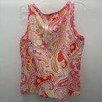LG SLess Paisley Print Top NWT