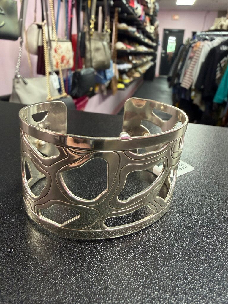 Brighton Silver Plated Christo Vienna Wide Cuff Bracelet