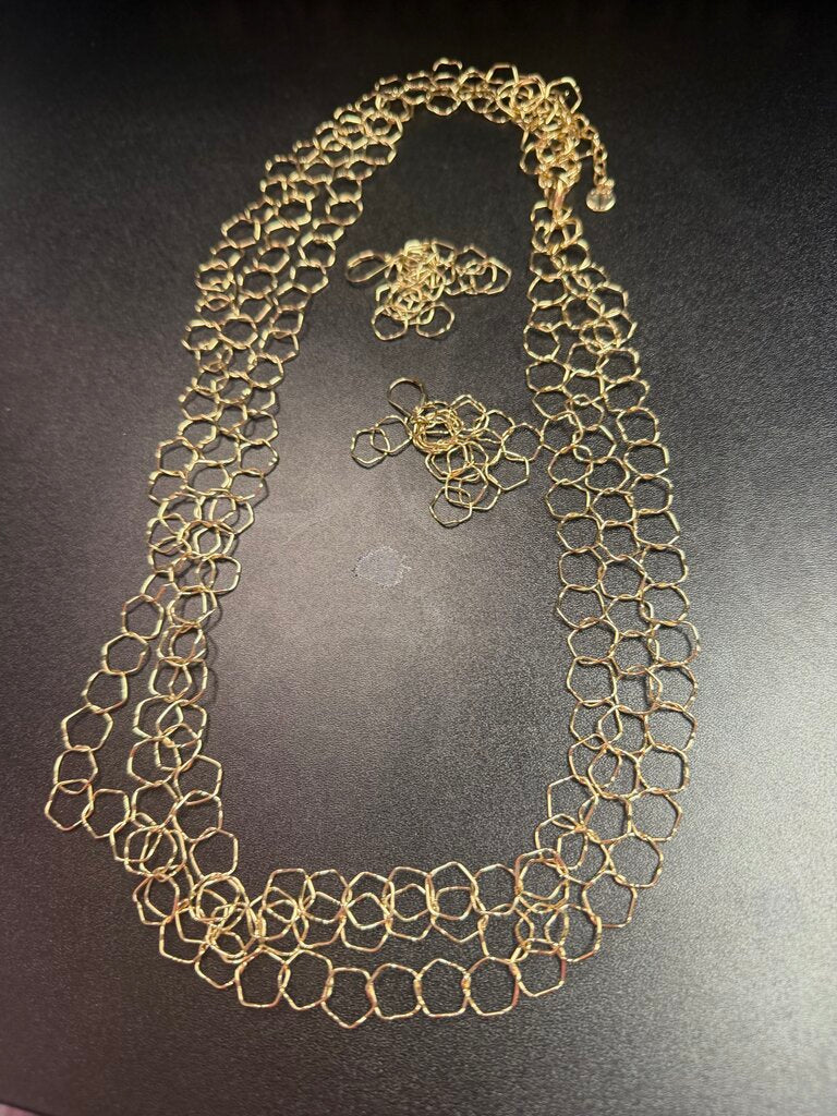 Talbots Multi Strand Open Link Set