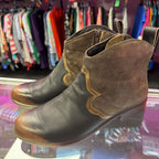 10/41 Naot Sirocco Western Style Ankle Booties Leather Suede