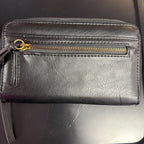 Safe Keeper Faux Leather Zip-Around Clutch Envelope Wallet