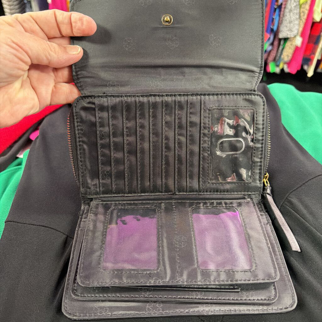 Safe Keeper Faux Leather Zip-Around Clutch Envelope Wallet
