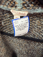 MED L/S Animal Print Knit Cardigan