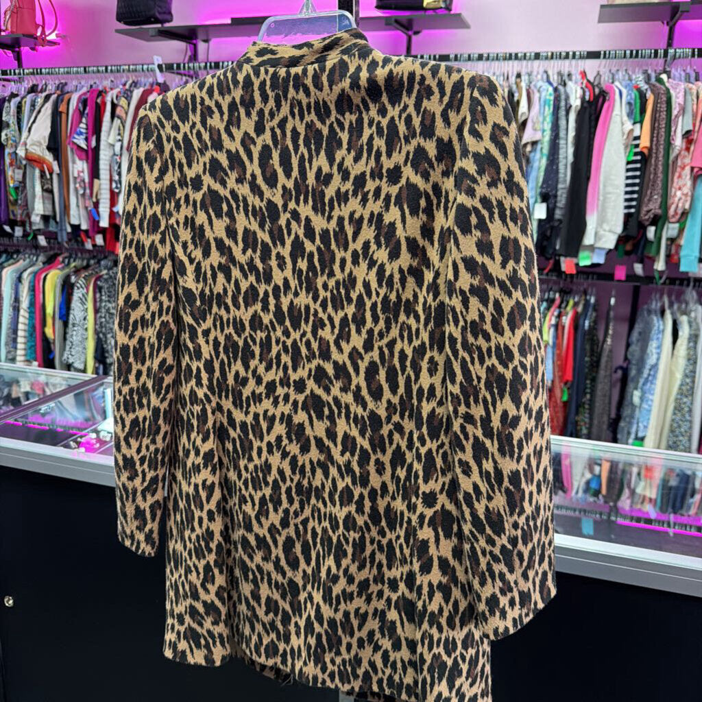 LG LS B/F Animal Print Coat